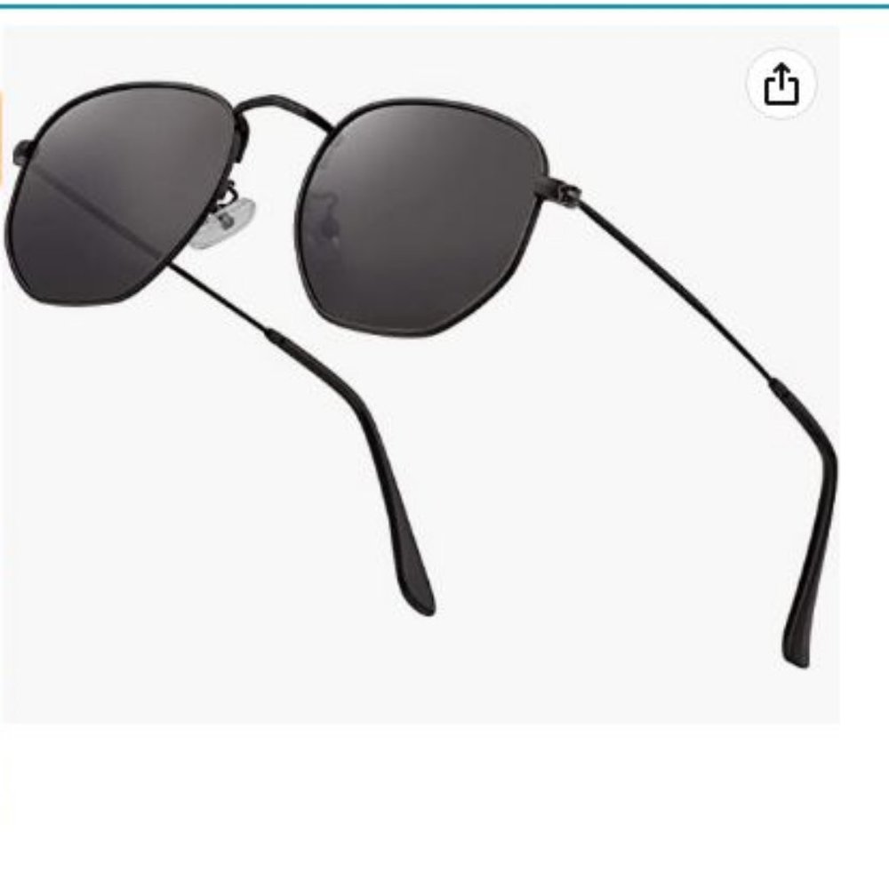 Black Hexagon Sunglasses NWOT
